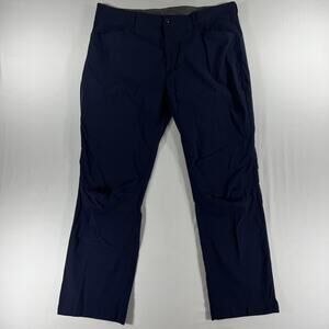 Eddie Bauer Pants Mens 40x30 Blue Tech Performance Hiking Outdoor Nylon Stretch